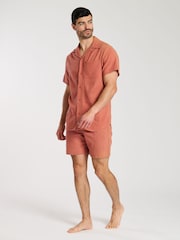 South Beach Marl 100% Cotton Short Sleeve Shirt - Imagen 3 de 4