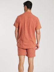 South Beach Rust Marl 100% Cotton Shorts - Image 5 of 5