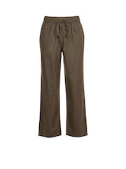 South Beach Grey 100% Cotton Marl Long Trousers - Image 1 of 1
