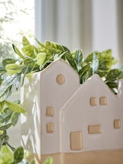 Green Artificial Trailing Plant In House Shaped Pot - Image 2 of 3