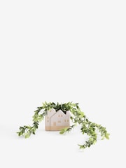 Green Artificial Trailing Plant In House Shaped Pot - Image 3 of 3