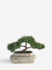 Green Artificial Pine Bonsai in Reactive Ceramic Pot - Image 3 of 3