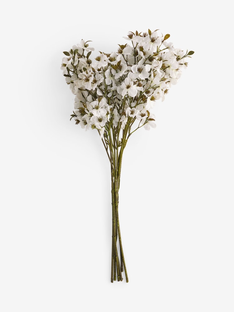 White Artificial Blossom (3 Stems) - Image 1 of 2