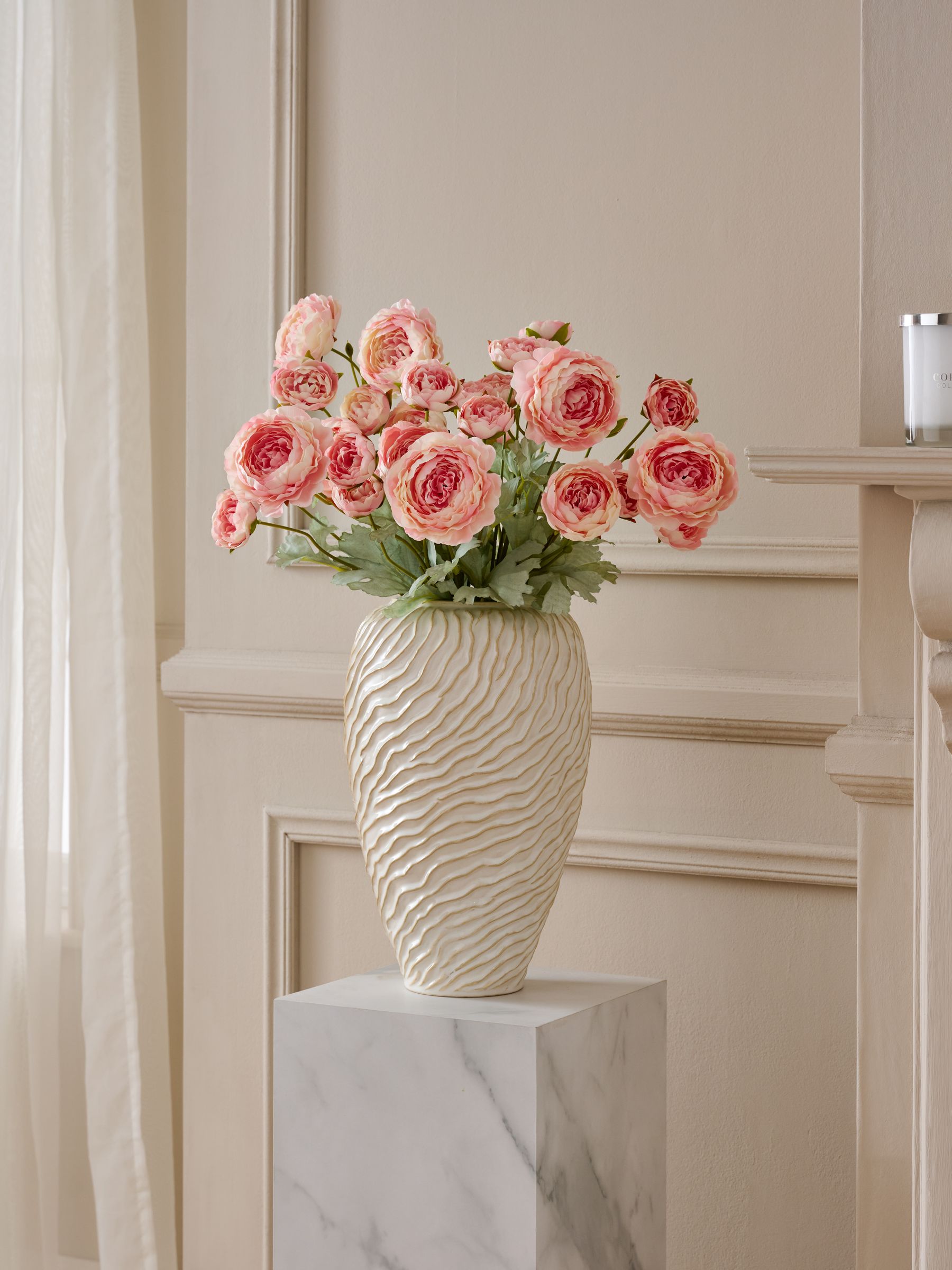 2 Mazzi Di Peonie Artificiali In Seta – 54 Fiori Rosa Per Matrimoni E Centrotavola