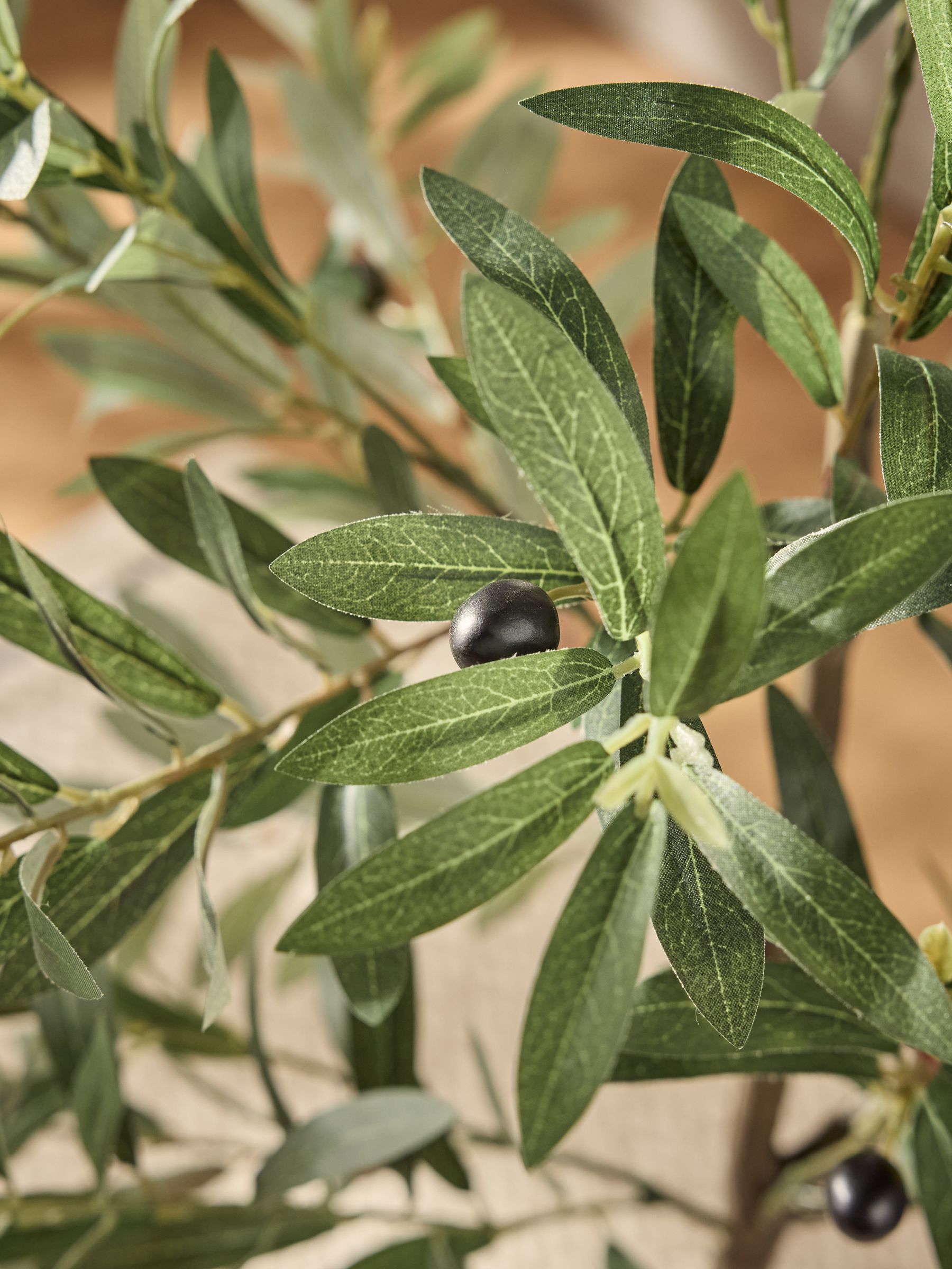 Buy Green Large Artificial Potted Olive Tree from Next Singapore