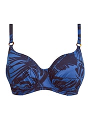 Fantasie Blue Malabar Coast Underwire Gathered Full Cup Bikini Top - Image 6 of 6