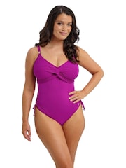 Fantasie Pink Beach Waves Underwire Twist Front Swimsuit With Adjustable Leg - Image 3 of 5