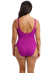 Fantasie Pink Beach Waves Underwire Twist Front Swimsuit With Adjustable Leg - Image 4 of 5