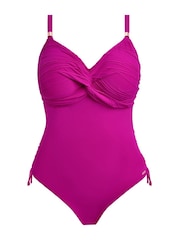 Fantasie Pink Beach Waves Underwire Twist Front Swimsuit With Adjustable Leg - Image 5 of 5