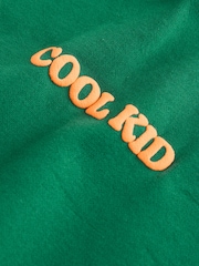 Green/Orange Printed Crew Neck Jersey Sweatshirt (3mths-7yrs) - Image 3 of 3