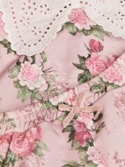 Monsoon Pink Baby Floral Collar Set - Image 3 of 3