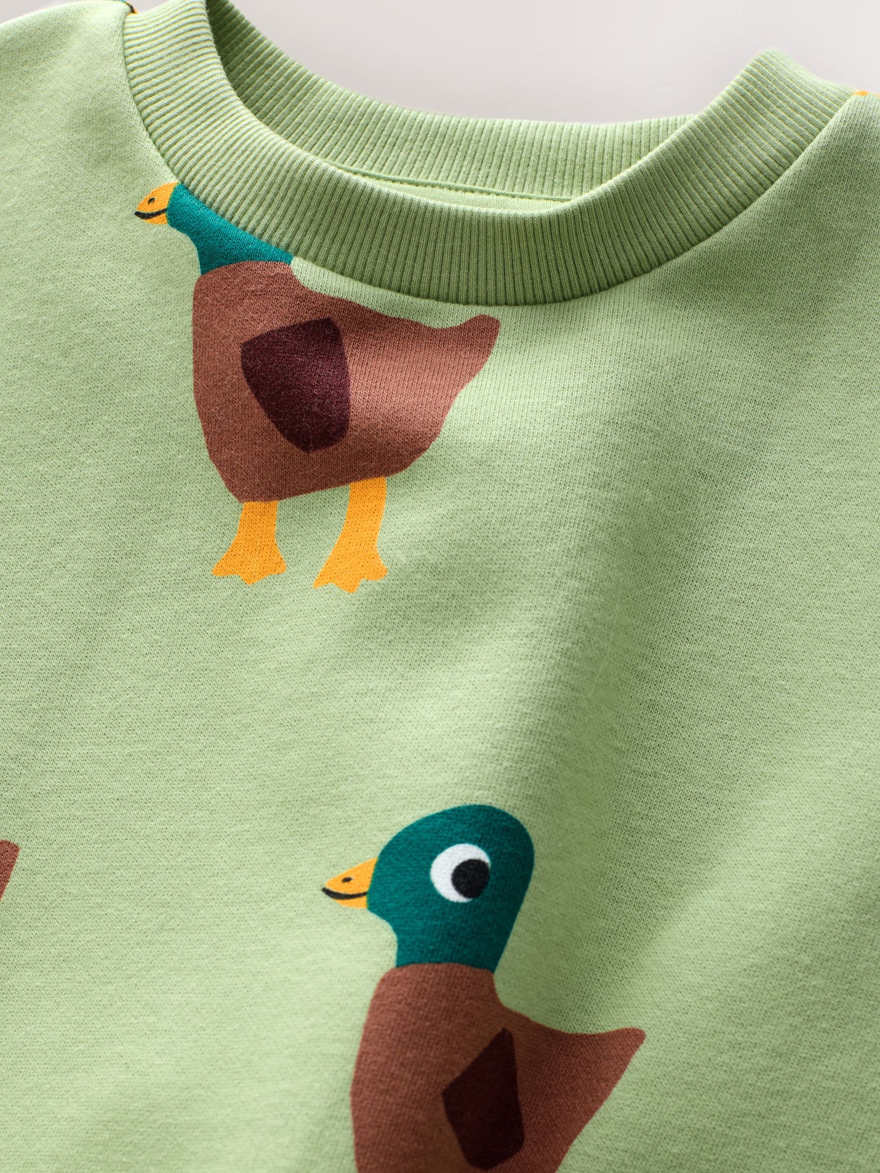 Buy Green All-Over Print Crew Neck Sweatshirt (3mths-7yrs) from