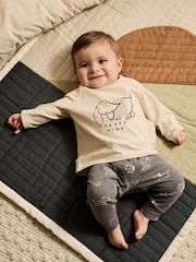 Monochrome Dog Baby Top and Leggings 2 Piece Set (0mths-3yrs) - Image 1 of 18