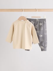 Monochrome Dog Baby Top and Leggings 2 Piece Set (0mths-3yrs) - Image 6 of 18