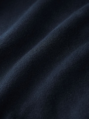 Navy Blue Bear Jersey Bomber Jacket (3mths-7yrs) - Image 9 of 9