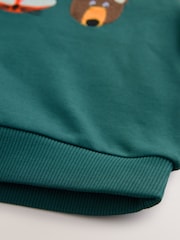 Colour block verde - Long Sleeve Applique Hoodie (3mths-7yrs) - Imagen 4 de 4