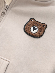 Stone Borg Lined Zip Through Hoodie (3mths-7yrs) - Image 10 of 10