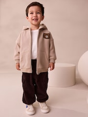 Stone Borg Lined Zip Through Hoodie (3mths-7yrs) - Image 3 of 10