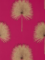 Sanderson Rhodera Gilver Fan Palm Wallpaper Sample - Image 1 of 1