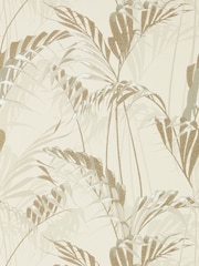 Sanderson Linen Gilver Palm House Wallpaper Sample - Image 1 of 1