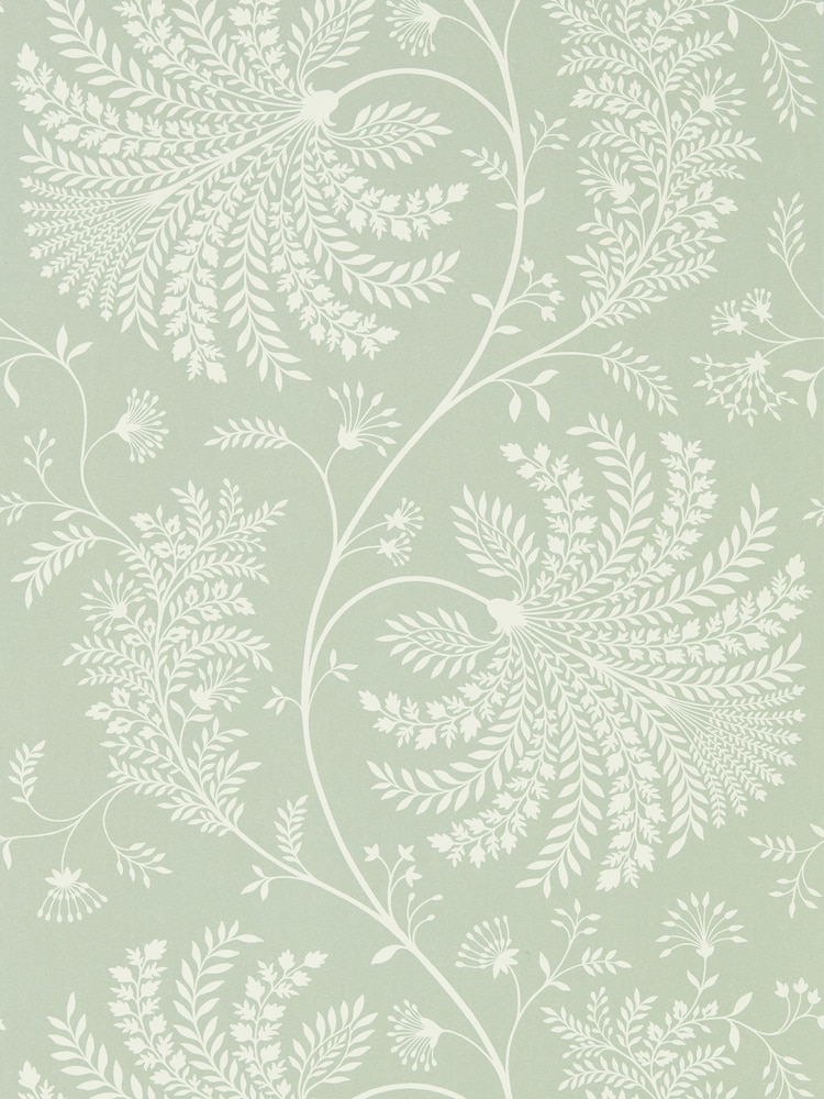Sanderson Sage Cream Mapperton Wallpaper Sample - Image 1 of 1