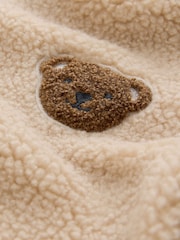 Tan Brown Hooded Fleece Zip Through Jacket (3mths-7yrs) - Image 9 of 9