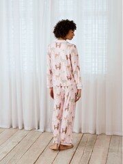 Chelsea Peers Pink Print Long Pyjamas Set - Image 3 of 5