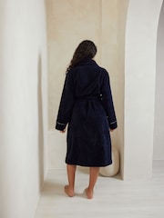 Chelsea Peers Blue 100% Cotton Towelling Dressing Gown - Image 2 of 5