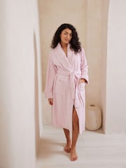 Chelsea Peers Pink 100% Cotton Towelling Dressing Gown - Image 1 of 5