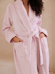 Chelsea Peers Pink 100% Cotton Towelling Dressing Gown - Image 5 of 5