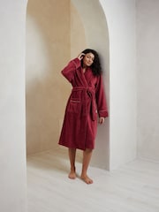 Chelsea Peers Red 100% Cotton Towelling Dressing Gown - Image 1 of 5