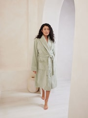 Chelsea Peers Green 100% Cotton Towelling Dressing Gown - Image 1 of 5