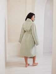 Chelsea Peers Green 100% Cotton Towelling Dressing Gown - Image 2 of 5