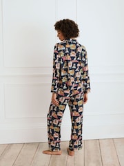 Chelsea Peers Dogs Night In Print Long Pyjamas Set - Imagen 3 de 5