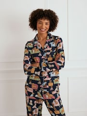 Chelsea Peers Dogs Night In Print Long Pyjamas Set - Imagen 5 de 5