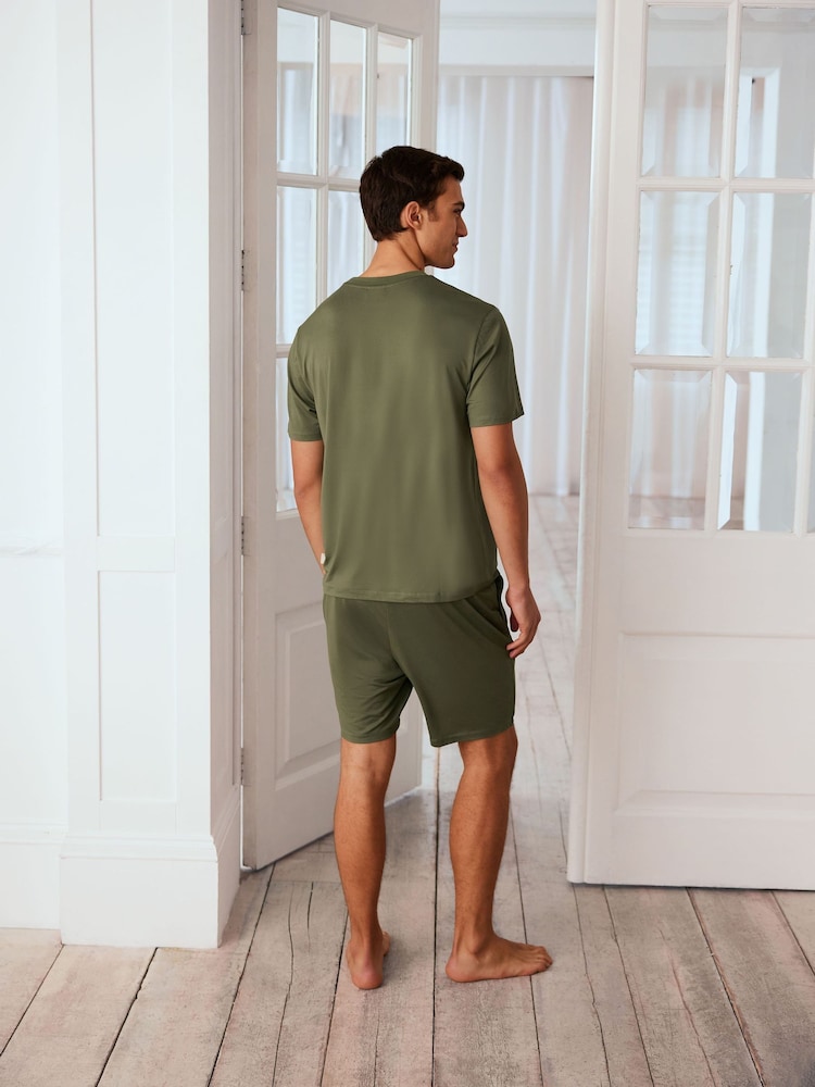 Chelsea Peers Crew Neck Short Pyjamas Set - Image 3 of 5