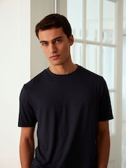 Chelsea Peers Blue Crew Neck Short Pyjamas Set - Image 2 of 3