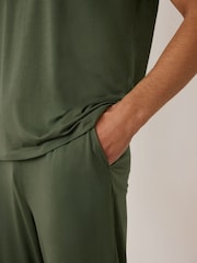 Chelsea Peers Green Crew Neck Short Pyjamas Set - Image 5 of 5