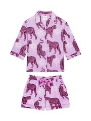 Chelsea Peers Mystic Tiger Print Short Pyjamas Set - صورة 1 من 3