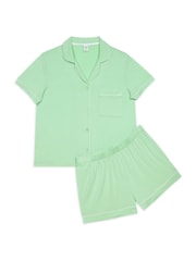 Verde - Chelsea Peers TENCEL™ Modal Short Button Up Pyjamas Set - Imagen 2 de 3
