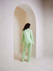 Verde - Chelsea Peers TENCEL™ Modal Long Button Up Pyjamas Set - Imagen 2 de 5