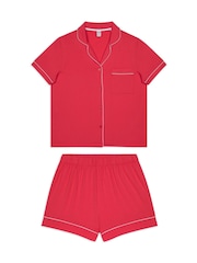 Roze - Chelsea Peers TENCEL™ Modal Short Button Up Pyjamas Set - Image 1 of 3