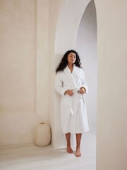 Chelsea Peers White 100% Cotton Towelling Dressing Gown - Image 1 of 4