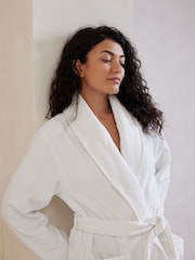 Chelsea Peers White 100% Cotton Towelling Dressing Gown - Image 3 of 4