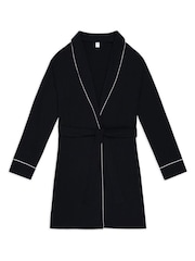 Chelsea Peers Black TENCEL™ Modal Dressing Gown - Image 1 of 1