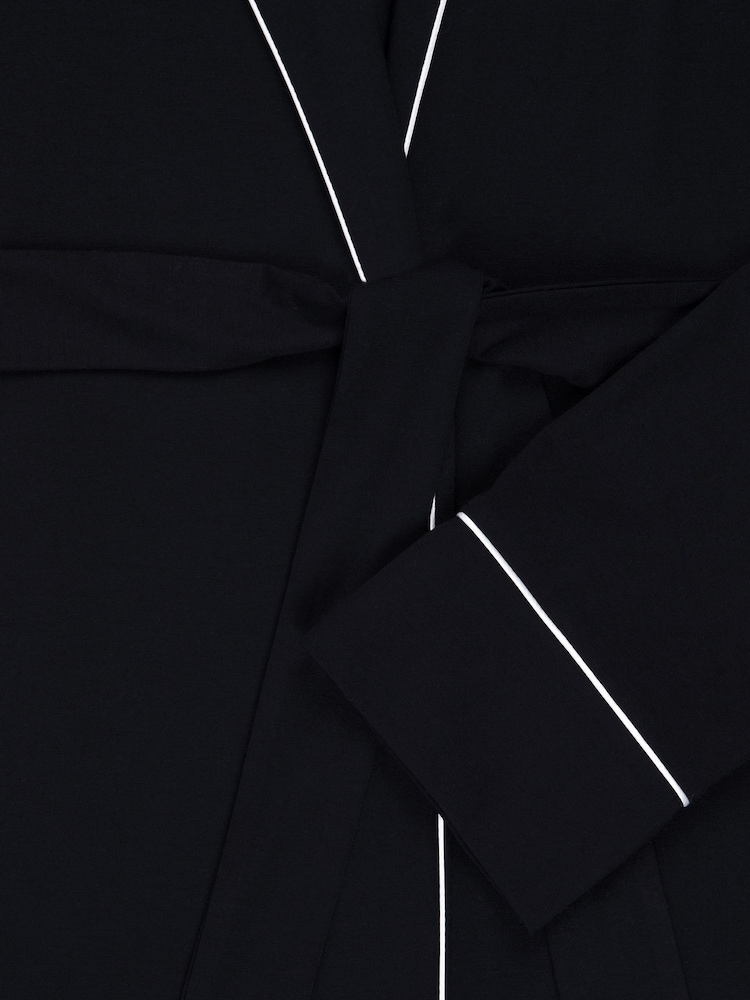 Chelsea Peers Black TENCEL™ Modal Dressing Gown - Image 3 of 3