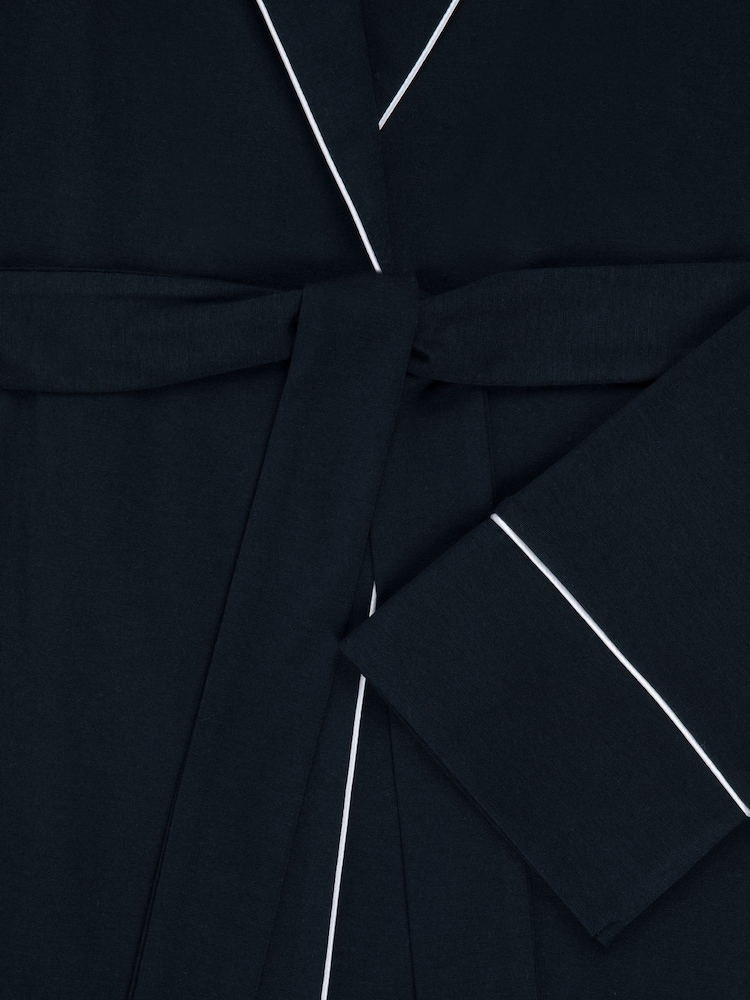 Chelsea Peers Navy TENCEL™ Modal Dressing Gown - Image 3 of 3