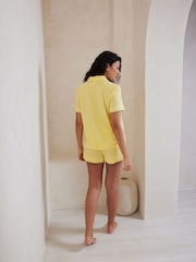 Amarillo - Chelsea Peers TENCEL™ Modal Short Button Up Pyjamas Set - Imagen 2 de 5