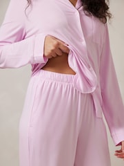 Rosa - Chelsea Peers TENCEL™ Modal Long Button Up Pyjamas Set - Imagen 5 de 5