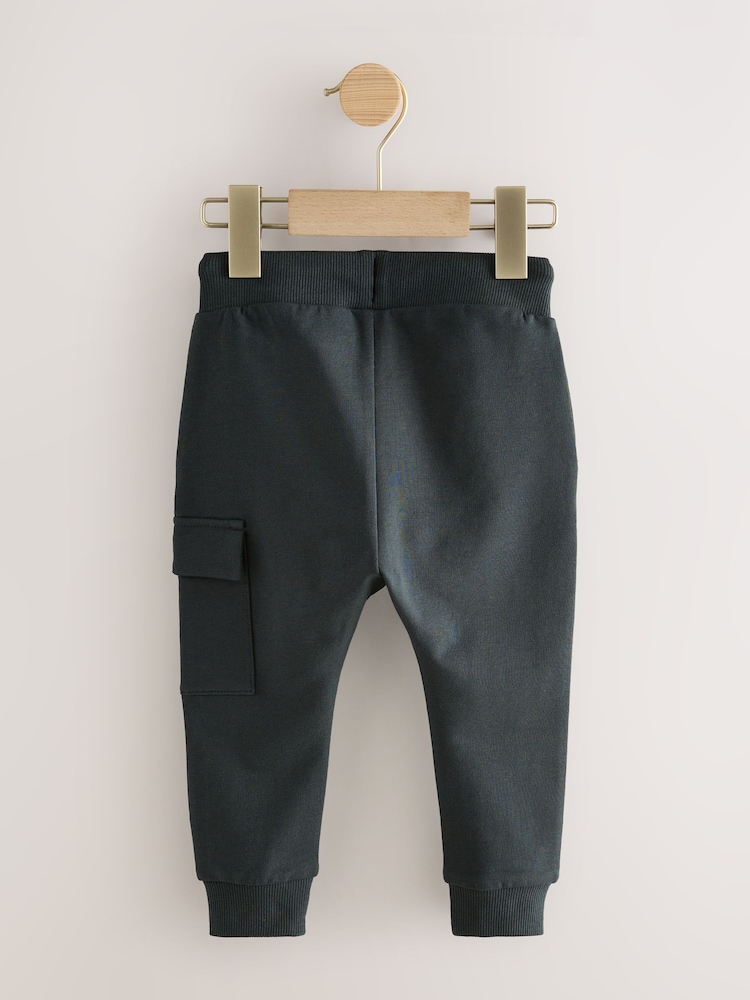 Charcoal Grey Skinny Utility Joggers (3mths-7yrs) - Image 2 of 4
